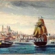 El primer barco a vapor en Montevideo