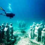 Arte submarino en Cancún