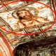 Antiguas catacumbas y el rostro de Jesús