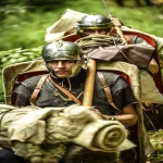 Ejercicios para la guerra de los soldados romanos