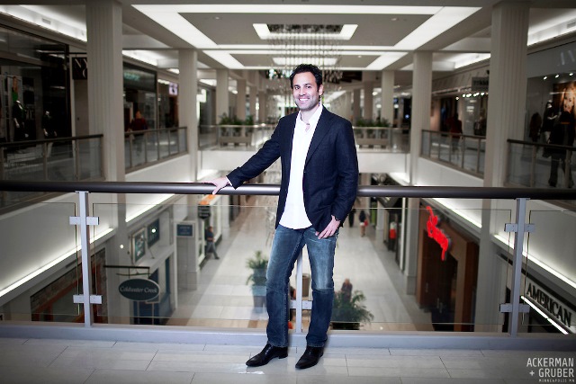 Don Ghermezian, president of the Mall of America poses for a portrait at the Mall of America in Bloomington, MN. Photos by Ackerman + Gruber
