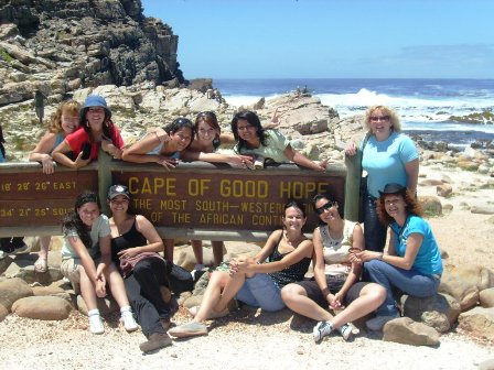 El equipo junto a Susana visitando El Cabo de la Buena Esperanza1