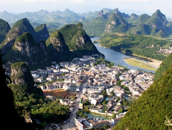 Yangshuo, China:  From the TV tower