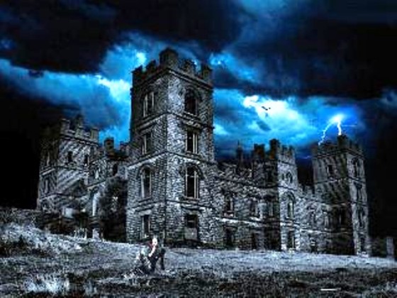 castillo de chillingham de noche