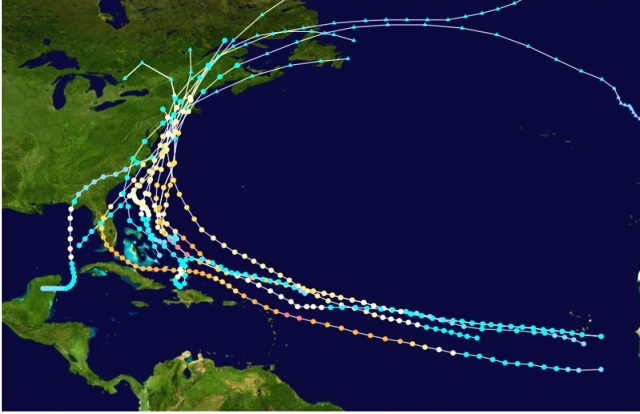 histórico de huracanes en nueva york